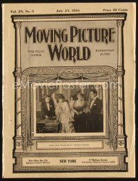 2h072 MOVING PICTURE WORLD exhibitor magazine July 29, 1916 2 Chaplin ads, Rube Goldberg cartoons!