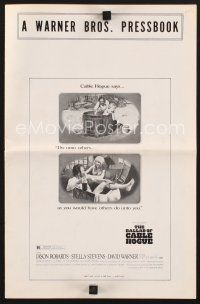 2h149 BALLAD OF CABLE HOGUE pressbook '70 Sam Peckinpah, Jason Robards & sexy Stella Stevens!