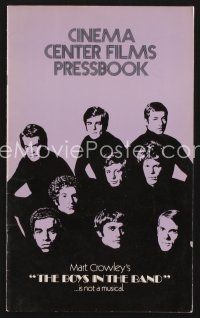 2h157 BOYS IN THE BAND pressbook '70 Friedkin, Leonard Frey gets Robert La Tourneaux as present!