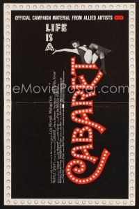 2h165 CABARET pressbook '72 Liza Minnelli sings & dances in Nazi Germany, directed by Bob Fosse!