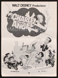 2h167 CHARLEY & THE ANGEL pressbook '73 Disney, Fred MacMurray, Leachman, supernatural comedy!
