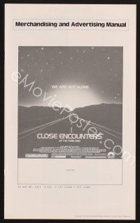 2h168 CLOSE ENCOUNTERS OF THE THIRD KIND pressbook '77 Steven Spielberg sci-fi classic!