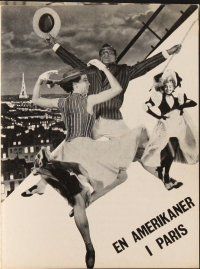 2h363 AMERICAN IN PARIS Danish program R70s different images of Gene Kelly & sexy Leslie Caron!
