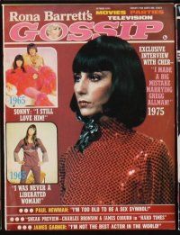2h043 LOT OF 39 RONA BARRETT'S GOSSIP MAGAZINES '72-75 Barbra Streisand, Jack Nicholson & more!