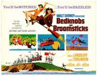 2j079 BEDKNOBS & BROOMSTICKS TC '71 Walt Disney, Angela Lansbury, great cartoon art!