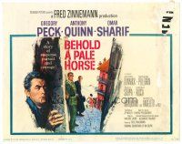 2j084 BEHOLD A PALE HORSE TC '64 Gregory Peck, Anthony Quinn, Sharif, from Pressburger's novel!