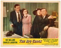 2j095 BIG CLOCK LC #7 '48 Ray Milland & Maureen O'Sullivan watch Elsa Lanchester hug Lloyd Corrigan!