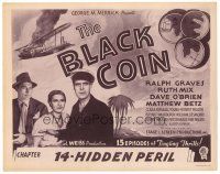 2j110 BLACK COIN chapter 14 TC '36 Ralph Graves, serial, Hidden Peril!