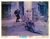 2j147 BUTCH CASSIDY & THE SUNDANCE KID LC #8 '69 Robert Redford watches wounded Paul Newman!