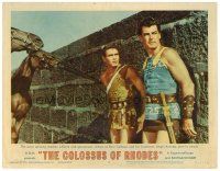 2j187 COLOSSUS OF RHODES LC #3 '61 Rory Calhoun & Angel Aranda plan to attack!
