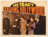 2j198 CRASHING HOLLYWOOD LC '38 Lee Tracy & Joan Woodbury standing by train porter Willie Best!