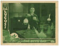 2j001 DEVIL BAT LC '40 close up of Bela Lugosi experimenting in his cool laboratory!