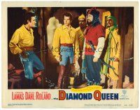 2j234 DIAMOND QUEEN LC #2 '53 Fernando Lamas & creepy guards look at Gilbert Roland with sword!