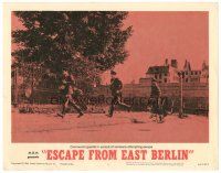2j263 ESCAPE FROM EAST BERLIN LC #3 '62 Robert Siodmak, communist guards in pursuit w/dog!