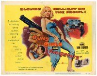2j345 GUNS, GIRLS & GANGSTERS TC '59 sexiest bad Mamie Van Doren is a blonde hell-cat on the prowl!