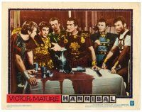 2j352 HANNIBAL LC #4 '60 Victor Mature in armor is upset with soldier for spilling wine!