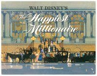 2j353 HAPPIEST MILLIONAIRE TC '67 Walt Disney, wonderful different artwork!