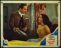 2j359 HEAVENLY BODY LC #2 '44 foolish William Powell wants to talk science with sexy Hedy Lamarr!