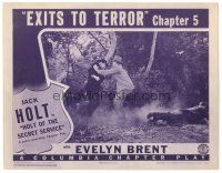 2j370 HOLT OF THE SECRET SERVICE chapter 5 LC '41 two men fighting in the forest, Exits to Terror!