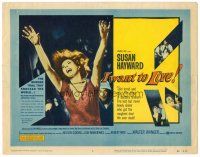 2j395 I WANT TO LIVE TC '58 Susan Hayward as Barbara Graham, a party girl convicted of murder!