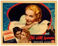 2j413 IT'S ALL YOURS LC '37 wonderful close up of beautiful blonde Madeleine Carroll!