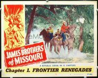 2j416 JAMES BROTHERS OF MISSOURI Chap 1 LC #7 '49 great image of Keith Richards & other cowboys!