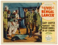 2j470 LIVES OF A BENGAL LANCER LC '35 Gary Cooper & soldiers question restrained Indian man!