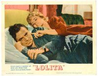 2j472 LOLITA LC #1 '62 Stanley Kubrick directed, James Mason is repulsed by Shelley Winters in bed!