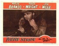 2j529 MEN LC R57 very first Marlon Brando in WWII, directed by Fred Zinnemann, Battle Stripe!