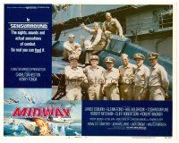 2j533 MIDWAY LC #2 '76 great image of top cast posing on World War II airplane!