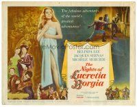2j581 NIGHTS OF LUCRETIA BORGIA TC '60 Grieco's Le Notti di Lucrezia Borgia, sexy Belinda Lee!