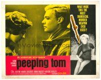2j616 PEEPING TOM LC '62 Michael Powell English voyeur classic, c/u of Carl Boehm & Anna Massey!