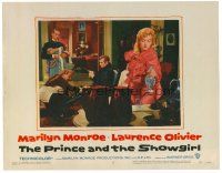 2j638 PRINCE & THE SHOWGIRL LC #5 '57 sexy Marilyn Monroe pours refreshment for Laurence Olivier!
