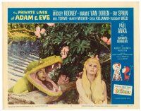 2j646 PRIVATE LIVES OF ADAM & EVE LC #8 '60 sexy naked Mamie Van Doren & serpent Mickey Rooney!