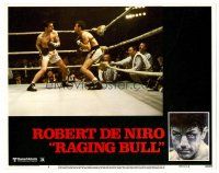 2j654 RAGING BULL LC #8 '80 Martin Scorsese, Robert De Niro pummeling opponent in boxing ring!!