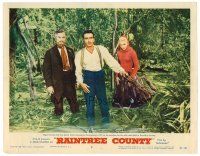 2j657 RAINTREE COUNTY LC #3 '57 Eva Marie Saint & Nigel Patrick follow Montgomery Clift in swamp!
