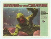 2j667 REVENGE OF THE CREATURE LC #8 '55 incredible super close up of the monster underwater!
