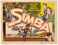 2j720 SIMBA TC '55 Dirk Bogarde & Virginia McKenna's love defied primitive jungle laws!