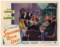 2j762 STANDING ROOM ONLY LC #1 '44 Fred MacMurray follows Edward Arnold around dinner table!