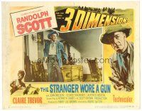 2j778 STRANGER WORE A GUN LC '53 Randolph Scott for the first time in 3 dimensions!