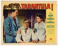 2j792 TARANTULA LC #8 '55 great three-shot of John Agar, Mara Corday & deformed Leo G. Carroll!