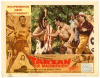 2j796 TARZAN THE MAGNIFICENT LC #3 '60 barechested Gordon Scott tells native man he means no harm!