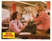 2j802 TAXI DRIVER LC #5 '76 Martin Scorsese, close up of Albert Brooks & Cybill Shepherd!