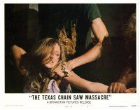 2j811 TEXAS CHAINSAW MASSACRE LC #6 '74 Tobe Hooper cult classic, c/u of terrified girl!