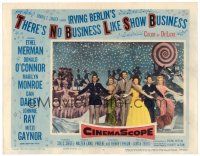 2j822 THERE'S NO BUSINESS LIKE SHOW BUSINESS LC #5 '54 Marilyn Monroe & top cast members in lineup!