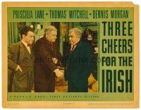 2j829 THREE CHEERS FOR THE IRISH LC '40 Frank Jenks watches Thomas Mitchell confront Alan Hale!