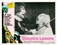 2j900 VAMPIRE LOVERS LC #1 '70 Hammer, taste the deadly passion of the blood-nymphs if you dare!