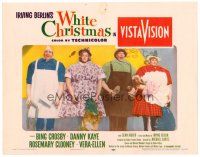 2j945 WHITE CHRISTMAS LC '54 wacky image of top four stars behind overweight cut-out figures!