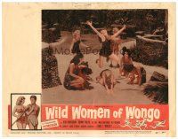 2j959 WILD WOMEN OF WONGO LC '58 the sexy cave babes in the middle of a really weird ritual!