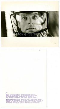2k044 2001: A SPACE ODYSSEY 8x10 still '68 Stanley Kubrick, classic c/u of astronaut Kier Dullea!